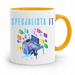 Kubek Żółty Informatyka Programisty Specjalista It