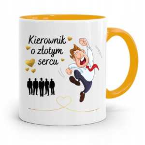 Kubek Żółty Kierownika Kierownik O Złotym Sercu