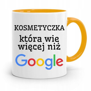 Kubek Żółty Kosmetyczki Wie Więcej Niż Google