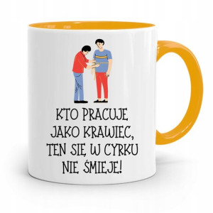 Kubek Żółty Krawca Krawcowej Cyrku Się Nie Śmieje
