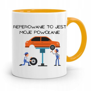 Kubek Żółty Mechanika Reperowanie Moje Powołanie