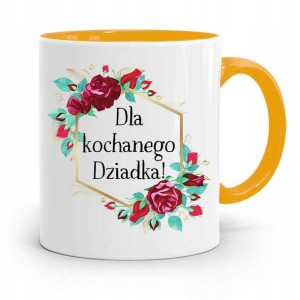 Kubek Żółty Na Dzień Dziadka Dla Kochanego Dziadka