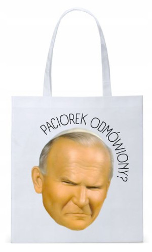 Jan Paweł Papaj Prezent Torba Eco Biała Shopper