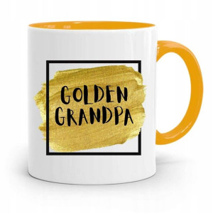 Kubek Żółty Na Dzień Dziadka Golden Grandpa