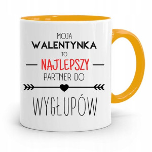 Kubek Żółty Na Walentynki Najlepszy Partner