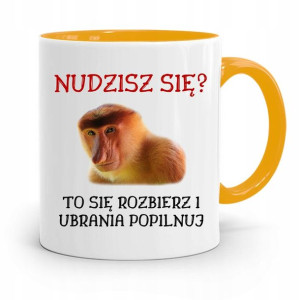 Kubek Żółty Nosacz Janusz Nudzisz Się? Prezent