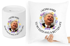Jarosław Kaczyński Zestaw Poduszka + Skarbonka