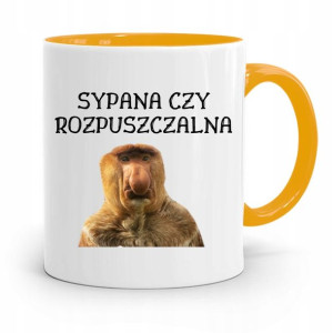 Kubek Żółty Nosacz Janusz Sypana Czy Rozpuszczalna