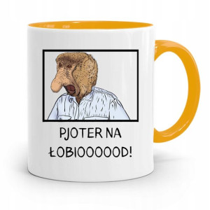 Kubek Żółty Nosacz Janusz Więcej Pjoter Na Łobiood