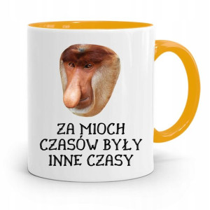 Kubek Żółty Nosacz Janusz Za Moich Czasów...