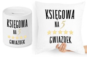 Księgowej Księgowego Zestaw Poduszka + Skarbonka