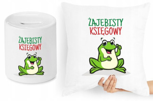 Księgowej Księgowego Zestaw Poduszka + Skarbonka