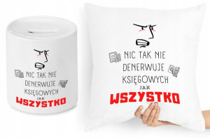 Księgowej Księgowego Zestaw Poduszka + Skarbonka