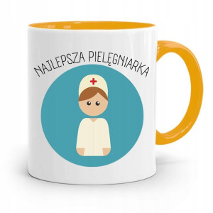 Kubek Żółty Pielęgniarki Najlepsza Pielęgniarka