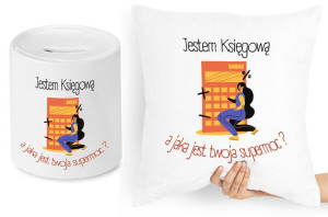 Księgowej Księgowego Zestaw Poduszka + Skarbonka