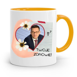 Kubek Żółty Politycy Premier Mateusz Morawiecki