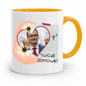 Kubek Żółty Politycy Premier Mateusz Morawiecki