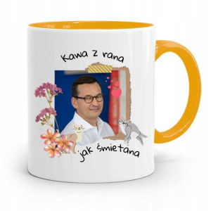 Kubek Żółty Politycy Premier Mateusz Morawiecki