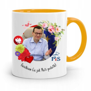 Kubek Żółty Politycy Premier Mateusz Morawiecki