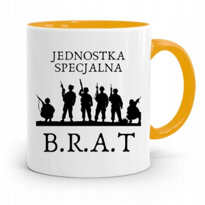 Kubek Żółty Prezent Dla Brata Jednostka Specjalna