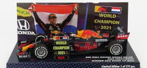 Minichamps Red Bull F1 RB16B Honda RA620H, Abu Dhabi, M. Verstappen, 2021