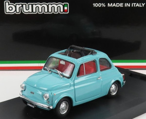 Brumm Fiat 500R, Open, 1972, niebieski