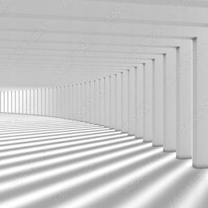 FOTOTAPETA kolumny, sala, nowoczesne tło, 3D