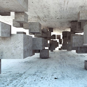 FOTOTAPETA abstrakcja, geometryczne wzory, kostki