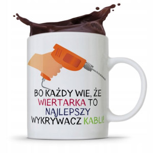 Kubek Budowlańca Majstra Wiertarka Wykrywacz Kabli