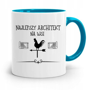 Kubek Błękitny Architekta Najlepszy Na Wsi Prezent