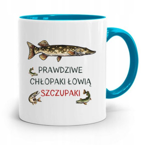 Kubek Błękitny Chłopaka Chłopaki Łowią Szczupaki