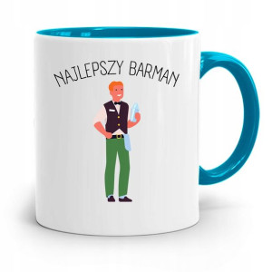 Kubek Błękitny Dla Barmana Najlepszy Barman