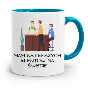 Kubek Błękitny Dla Barmana Najlepszych Klientów