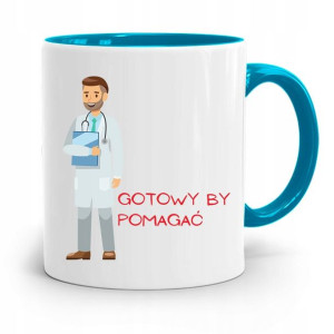 Kubek Błękitny Dla Doktora Gotowy By Pomagać