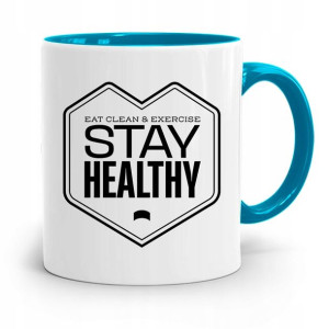 Kubek Błękitny Dla Doktora Stay Healthy