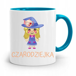 Kubek Błękitny Dla Dzieci Córki Czarodziejka +imię
