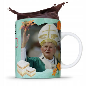 Kubek Fullprint Prezent Papież Jak Paweł Ii Papaj