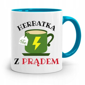 Kubek Błękitny Dla Elektryka Herbatka Z Prądem