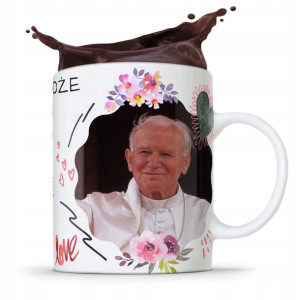 Kubek Fullprint Prezent Papież Jak Paweł Ii Papaj