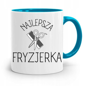 Kubek Błękitny Dla Fryzjerki Najlepsza Fryzjerka