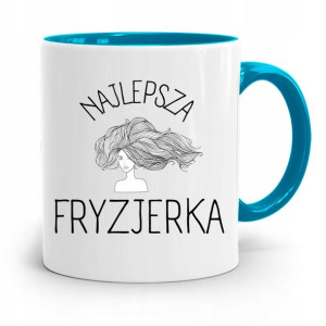 Kubek Błękitny Dla Fryzjerki Najlepsza Fryzjerka