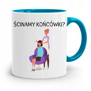 Kubek Błękitny Dla Fryzjerki Ścinamy Końcówki?