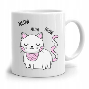Kubek Idealny Prezent Na Dzień Dziecka Meow Kotek