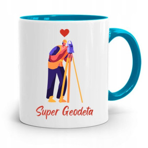Kubek Błękitny Dla Geodety Super Geodeta