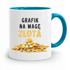 Kubek Błękitny Dla Grafika Grafik Na Wagę Złota