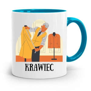 Kubek Błękitny Dla Krawcowej Krawca Krawiec