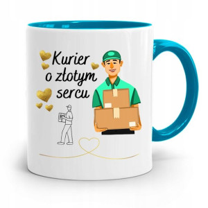 Kubek Błękitny Dla Kuriera O Złotym Sercu Prezent