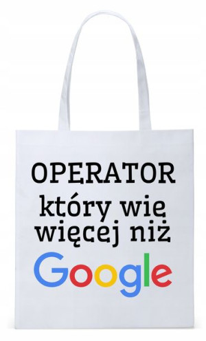 Torba Biała Eco Shopper Dla Operatora Prezent