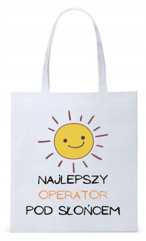 Torba Biała Eco Shopper Dla Operatora Prezent