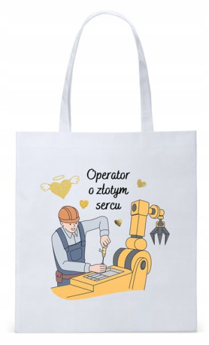 Torba Biała Eco Shopper Dla Operatora Prezent